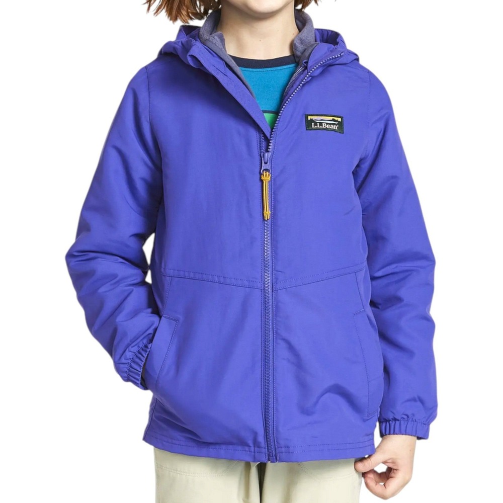 LL Bean Kids' Mountain Classic 3-in-1 Jacket Size Large 14-16 Blue Hooded Unisex - Picture 2 of 11